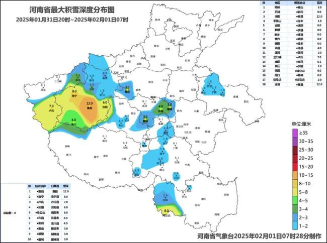 今夜河南多地有雪 局地将有雾 南部雨雪持续