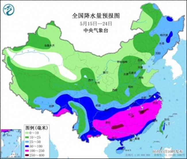 未来十天江南和东北地区降水偏多