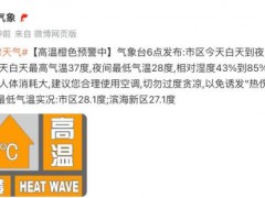 中央气象台升级发布高温橙色预警 多地气温超37℃