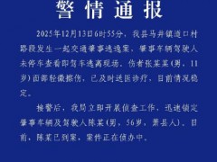警方通报货车撞飞11岁男孩逃逸 肇事司机已到案