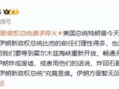 特朗普称伊朗“请求美国停火” 伊朗暂无回应