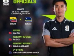 马宁首次主哨世界杯 中国裁判再登世界舞台