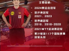 樊振东身披红色战袍亮相杜塞尔多夫官方海报 气势如虹